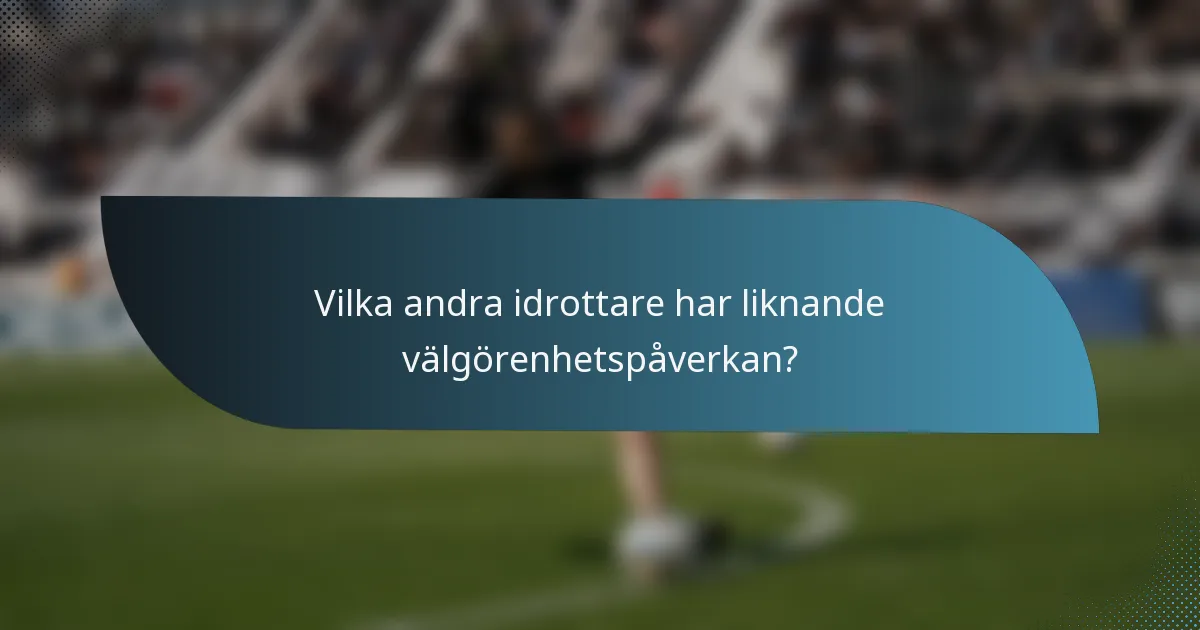 Vilka andra idrottare har liknande välgörenhetspåverkan?